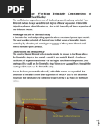 Thermal Relay Working Principle Construction of Thermal Overload Relay