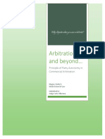 Principle of Party Autonomy in Commercial Arbitration - Midterm Paper