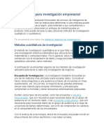 Metodologías para Investigación Empresarial