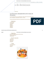 Teoría de Decisiones - Las Funciones Administrativas de La Toma de Decisiones