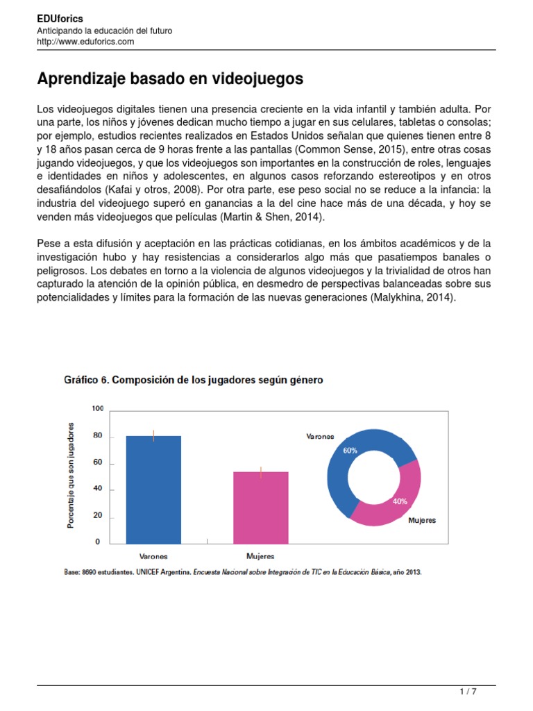Aprendizaje a través de Videojuegos | PDF | Videojuegos | Plan de estudios