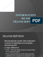 Information Readout: Transcription