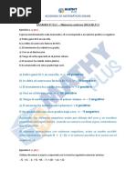 Examen Resuelto Matemáticas 1ºESO - Números Enteros