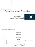 Natural Language Processing: Context-Free Recognition