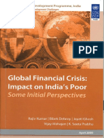 Impact of the Financial Crisis on the Poor in India Some Initial Perspectives