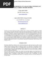 Discharge Measurements at La Rance Tidal Power Plant Using Current Meters Method