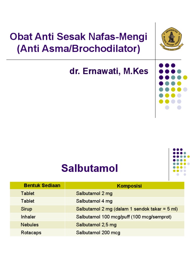 Obat Anti Sesak NafasMengi (Anti Asma Brochodilator) PDF