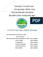 Báo cáo - Cân bằng hóa học trong sinh học