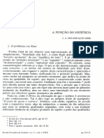 REIS, J. a. Encarnação. a Função Do Estético