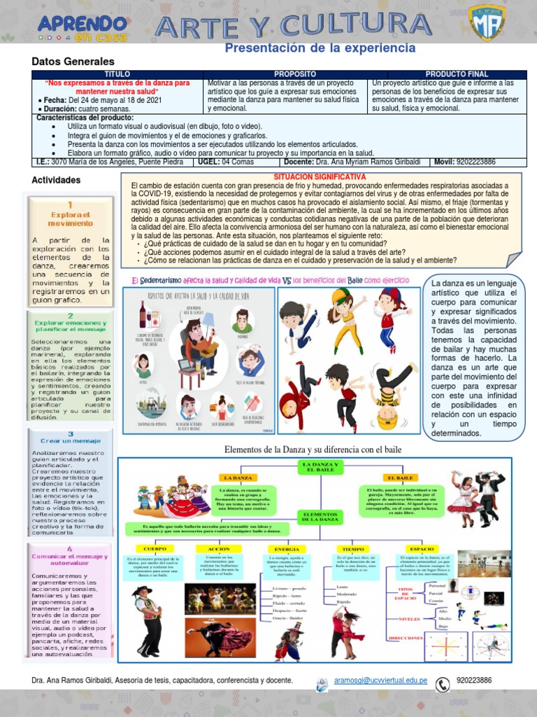 Danza y Salud: Expresión Emocional | PDF | Bailes | Las emociones