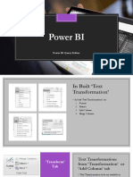 4 - Power BI - Query Editor - Text Transformation