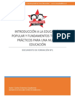 Introduccion A La Educacion Popular y Fu