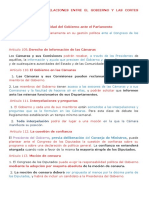 Titulo V de Las Relaciones Entre El Gobierno y Las Cortes Generales