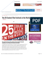 The 25 Coolest Film Festivals in the World, 2014 - MovieMaker Magazine