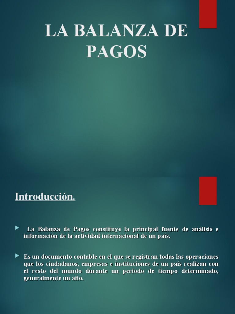 Análisis de la Balanza de Pagos | PDF | Balance de pagos | Dinero