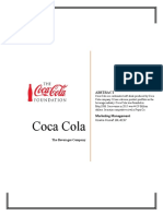 Coca Cola: The Beverages Company