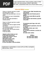 Letra do Hino 