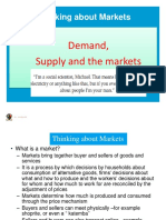 Thinking About Markets: Demand, Supply and The Markets