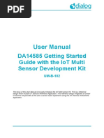 User Manual: Da14585 Getting Started Guide With The Iot Multi Sensor Development Kit