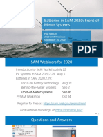 Batteries in SAM 2020: Front-of-Meter Systems: Paul Gilman 2020 SAM Webinars September 16, 2020