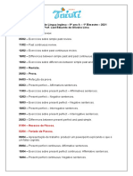 Planejamento de L. Inglesa - 9º ano - 1º  Bim. - 2021 -  Profº  Lael Eduardo