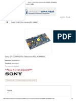 Sony E-T-CON PCB For Television KDL-43W800C S0189585611