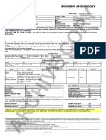 Archive Copy: Booking Amendment