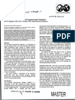 development of the downhole dyamometer database SPE37500