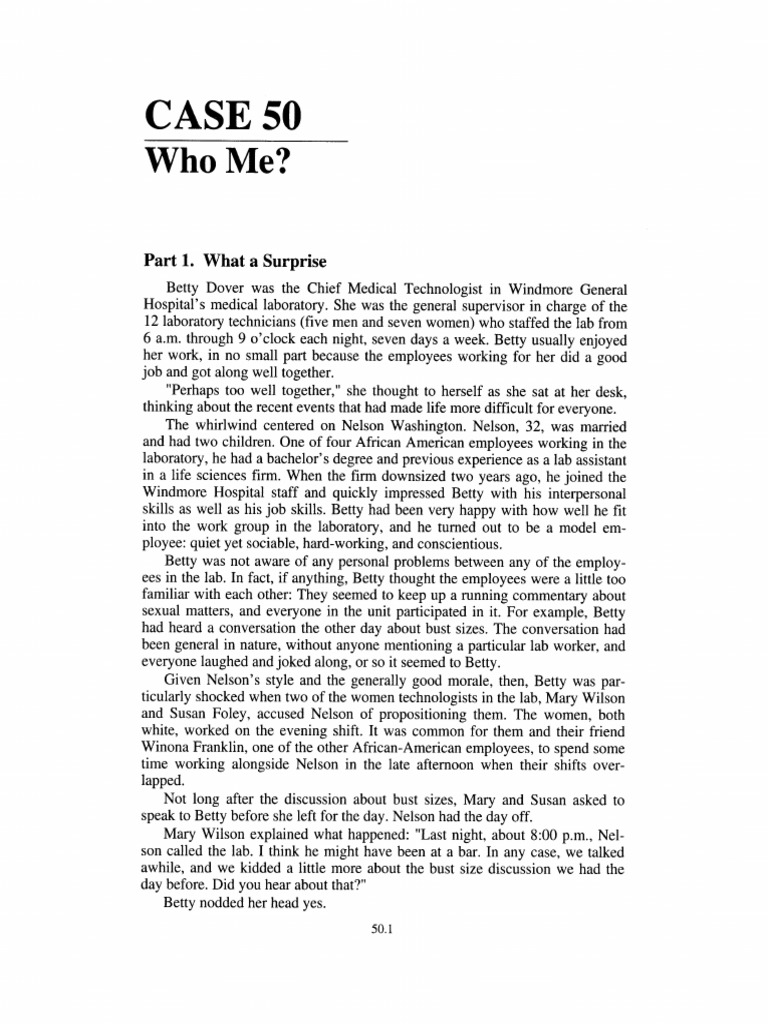 Management Case Study 50 | PDF