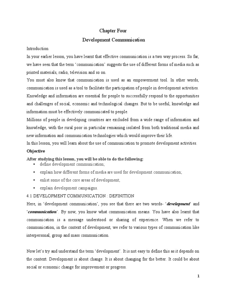 Understanding Development Communication | PDF | Communication | Information