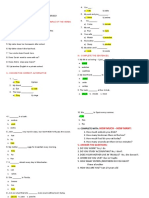 I Test: I.-Fill in The Blanks With The Present Simple of The Verbs