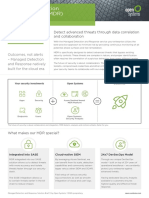 Managed Detection and Response (MDR) : Solution Brief