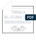 Tema 2. El Clima y La Hidrografía