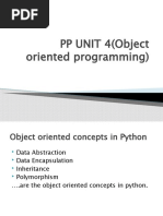 PP UNIT 4 (Object Oriented Programming)