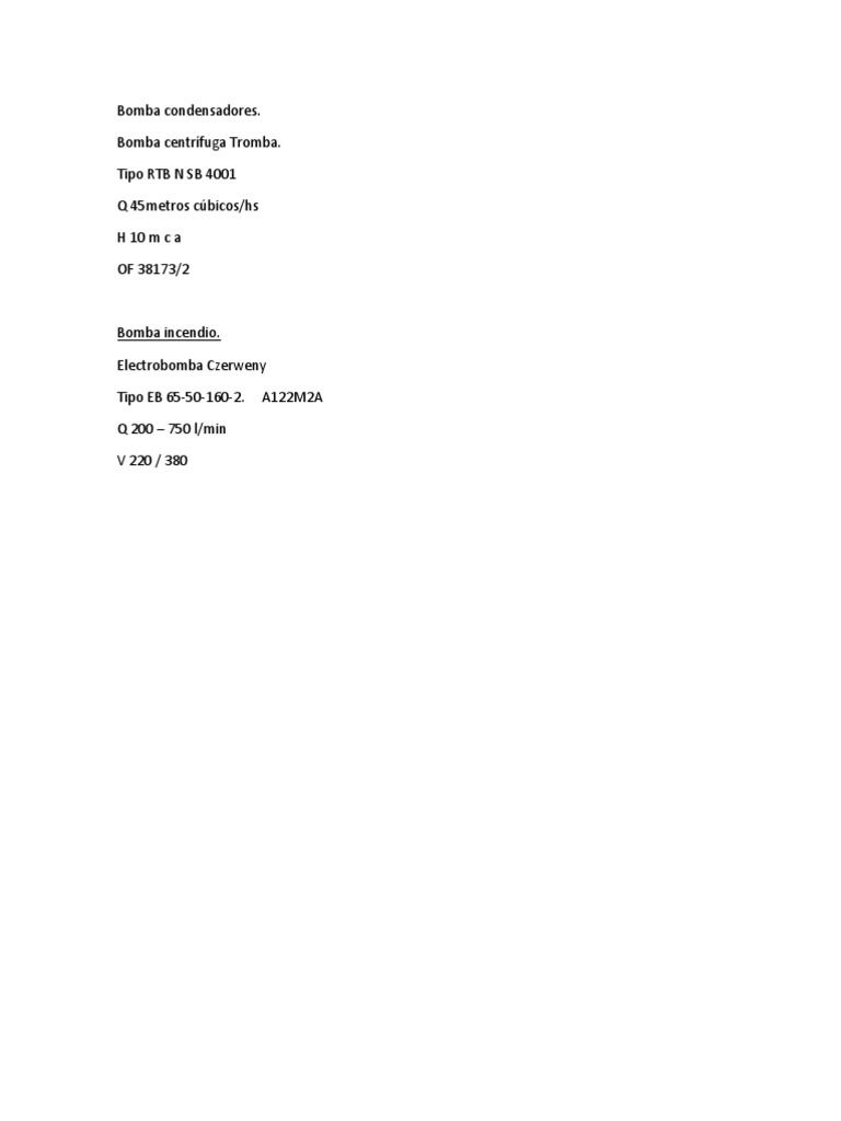 Bombas Code PDF