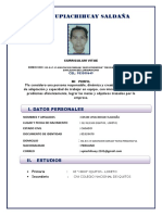 Edson Upiachihuay Saldaña: I. Datos Personales