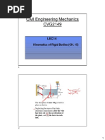 Civil Engineering Mechanics CVG2149: Kinematics of Rigid Bodies (CH. 15)