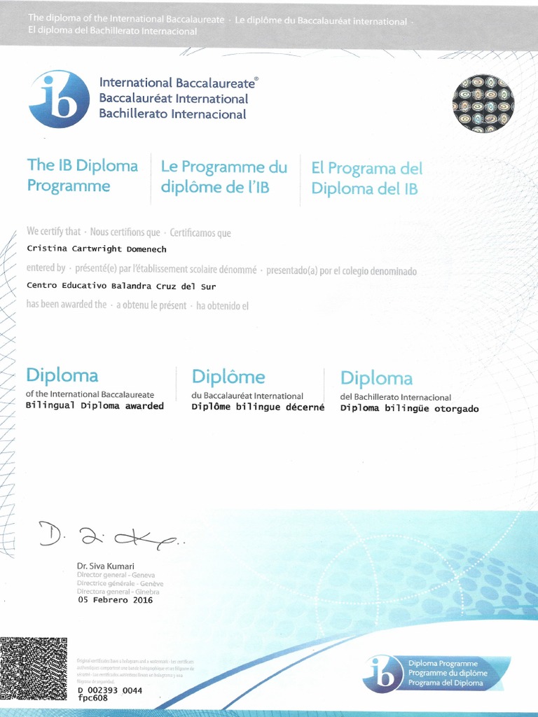 IB Dipoloma - 2 | PDF