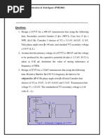 Questions:: Power System Protection & Switchgear (PME406) Sheet No 4