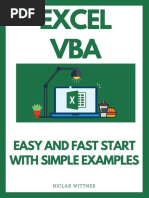 Excel VBA - Easy and Fast Start With Simple Examples - Intermediate - S Guide To Learn VBA Programming Step by Step An Introduction To Excel Programming