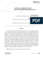 A Influência Das Redes Sociais Sob A Construção Dasubjetividade Humana