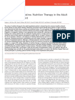 ACG Clinical Guideline: Nutrition Therapy in The Adult Hospitalized Patient