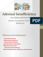 Adrenal Insufficiency: DR - Abbas Mansour Senior Consultant Internal Medicine