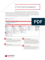 Accurint® For Private Investigations: Tip Sheet