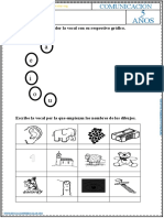 Ejercicios Con Las Vocales para Niños de 5 Años