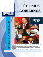 TEMA 27 ULTIMOS GOBIERNOS 2018