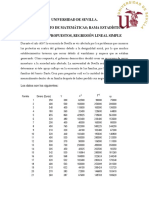 Regresion Lineal Ejercicios Propuestos Sevilla