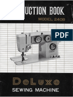 Sewing Machine DeLuxe 240B Manual