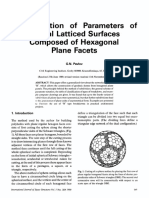 Determination of Parameters Crystal Latticed Surfaces Composed of Hexagonal Plane Facets of