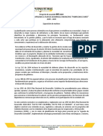 Proyecto de Acuerdo 005 de 2020 Plan de Desarrollo Pamplona